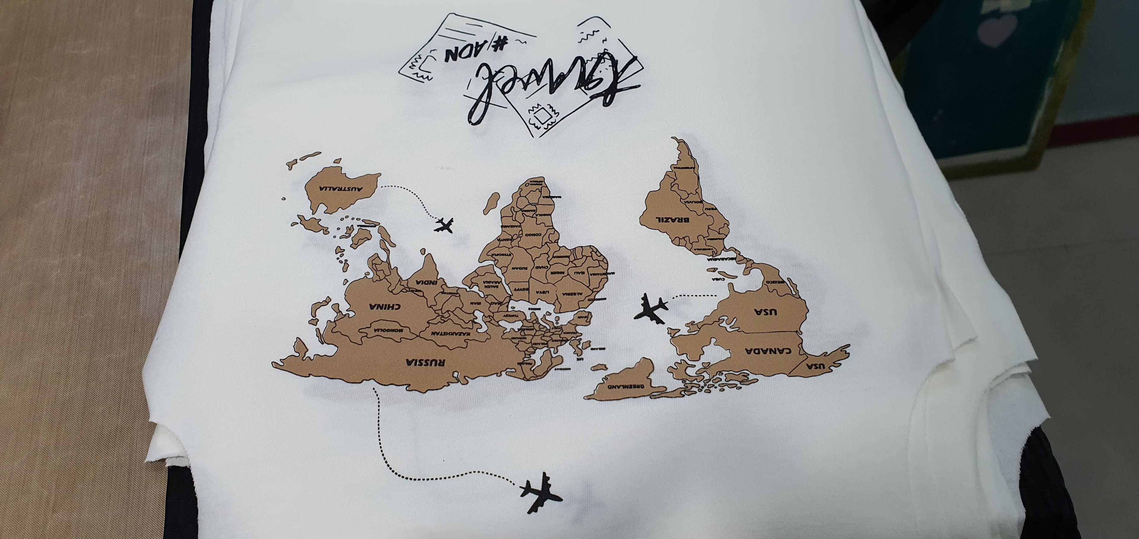 Détail impression textile